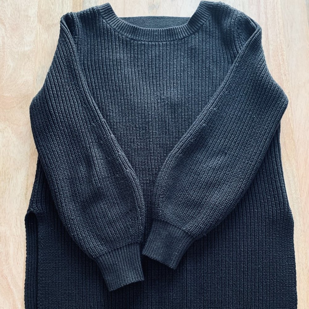 Loft Black Tunic Sweater
